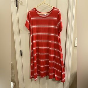 LulaRoe Red Jessie dress, XL